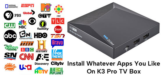 أودم ك3 برو أندرويد IPTV Box شبكة أوت تي ستريمينغ بوكس مدى الحياة